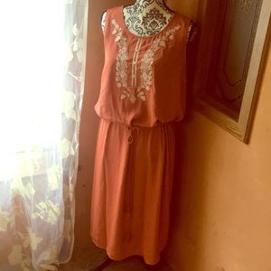 Woven Detailed Dress